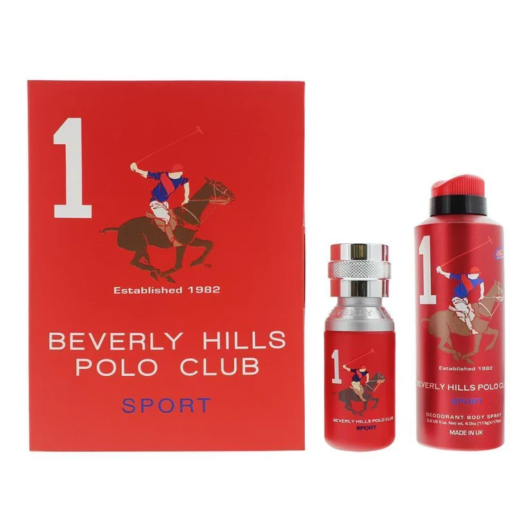 Gift Set Beverly Hills Polo Club: 1982 - Sport 1, Eau de toilette, for men, 50 ml + 1982 - Sport 1, antiperspirant, deodorant spray, for men, 175 ml