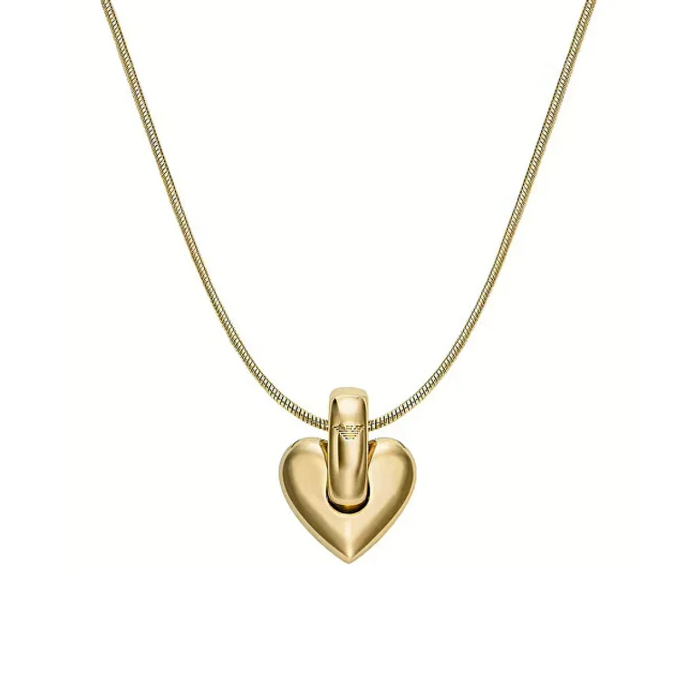 Gold Plated Necklace With Heart Pendant Egs3265710