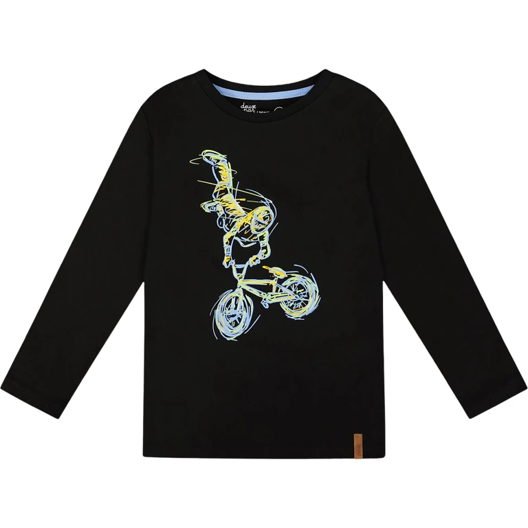 Long Sleeve Cotton Jersey T-Shirt Shirt - Little Boy