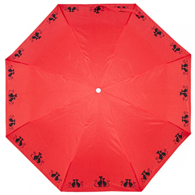 Mini Fiber Dreaming Cats Women's Folding Mechanical Umbrella