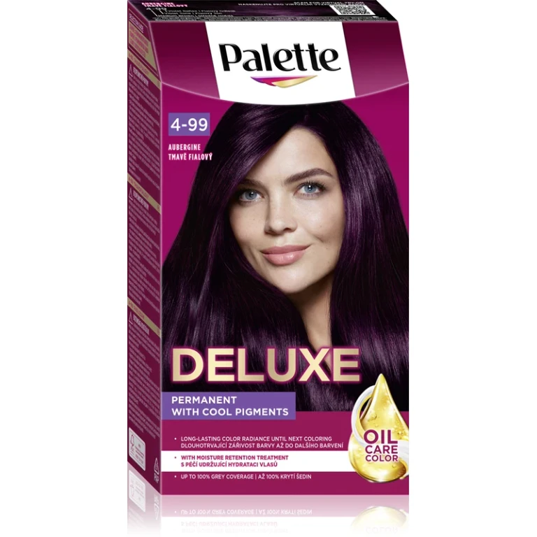 Palette Deluxe Permanent Hair Dye Color 4-99 880 Aubergine