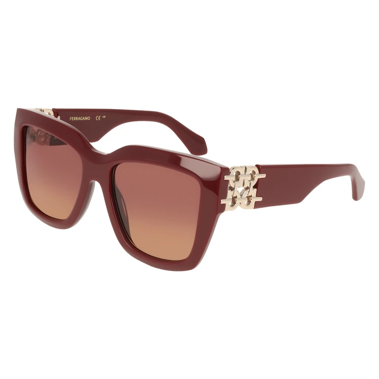 Burgundy Gradient Square Ladies Sunglasses SF2083SE 606 55