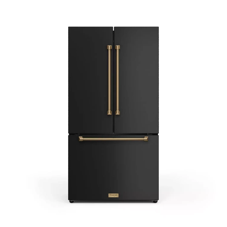 Thor Gordon Ramsay Series 20.3 cu. ft. French Door Refrigerator w/ Ice Maker - Black:- Black