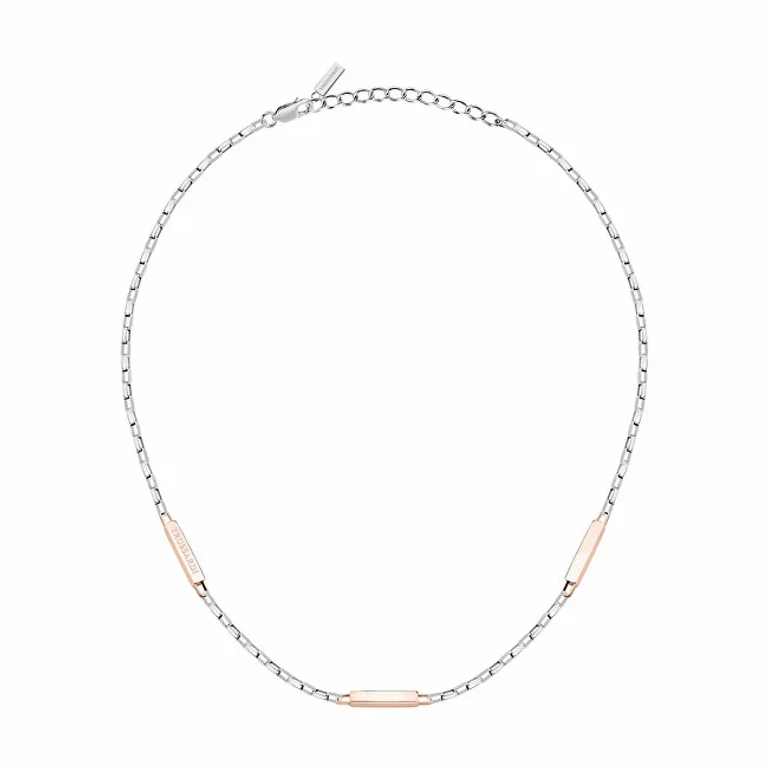 Men's Bicolor Necklace in Steel T-Steel Tjaxv29