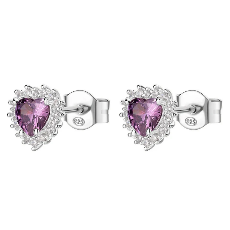 Fancy FMP53 Purple Magic Silver Earrings