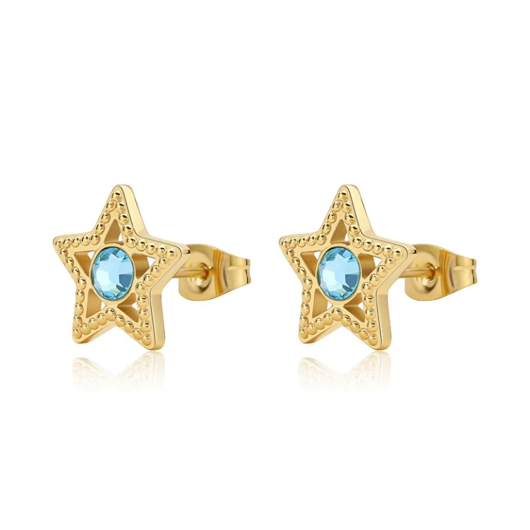 Lucky Light Gold Plated Earrings Skt50 Stars