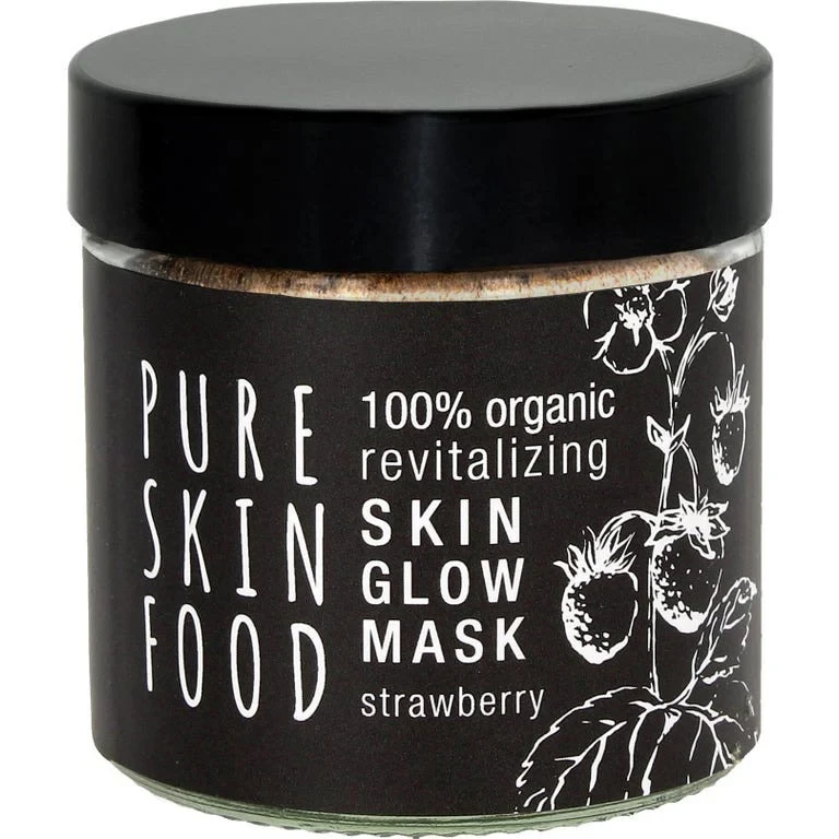 Organic Face Mask with Strawberry and Superfood - Luminous Skin, 60 ml
