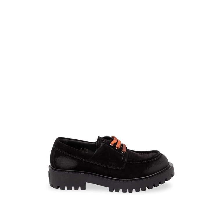Laced Suede Loafers