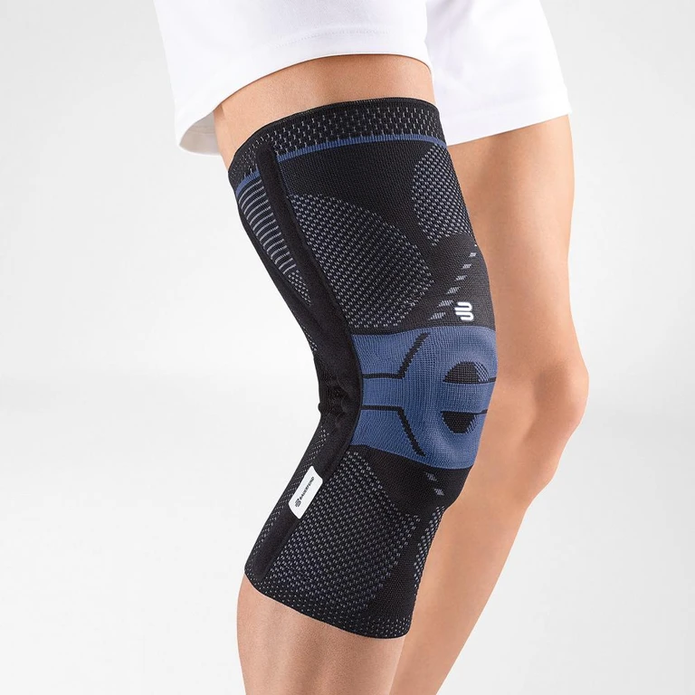 Bauerfeind GenuTrain P3 Knee Brace Silicone Edge Left 4 Black