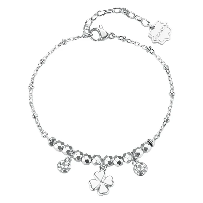 Steel Bracelet With Lucky Charm Chakra Bhkb265