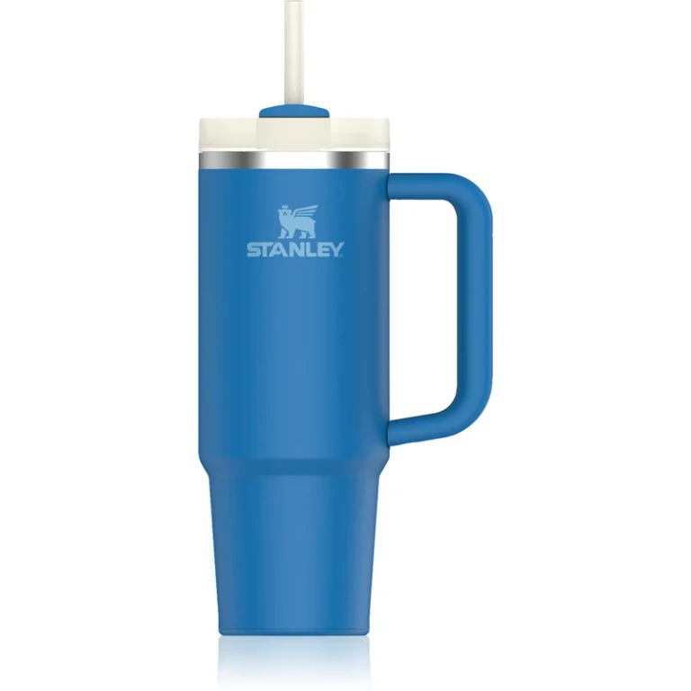 Quencher H2.O FlowState™ Stainless Steel Water Bottle with Straw Azure 890ml