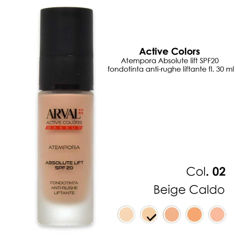 ATEMPORA - Absolute Lift SPF20 n. 02 - warm beige anti-wrinkle lifting foundation fl 30ml