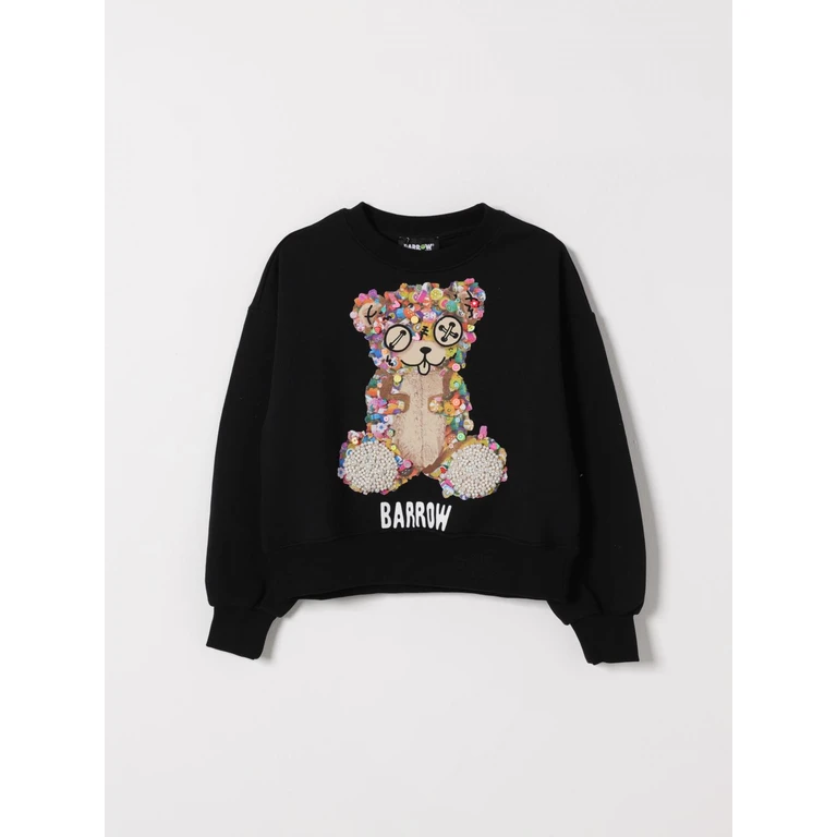 Cotton Crew-Neck Logo Sweatshirt (S6BKJGSW123110)