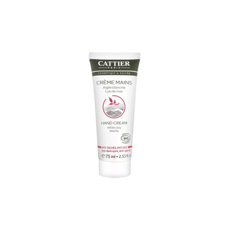 Cattier White Clay Hand Cream Giglio di Mare Anti-Stain Anti-Age BIO 75ML