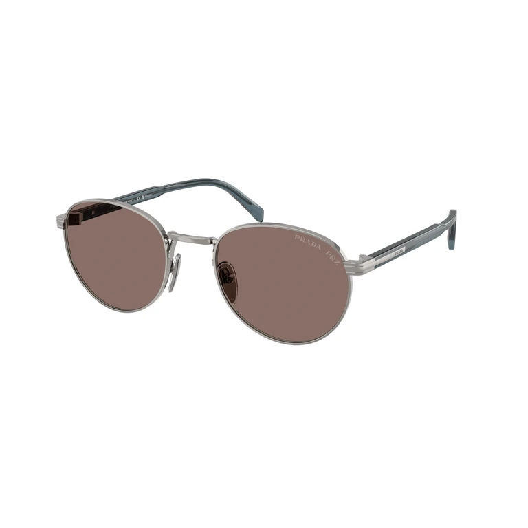 Polarized Brown Round Mens Sunglasses PR B51S 5AV05C 53