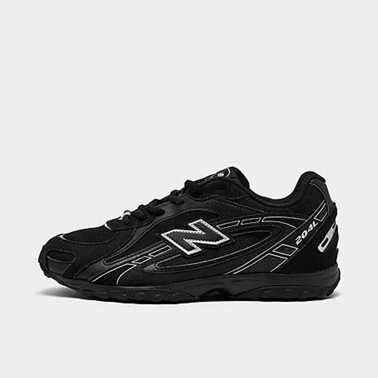 New Balance Girls' Big Kids 204L Casual Shoes in Black/Metallic Size: 3.5