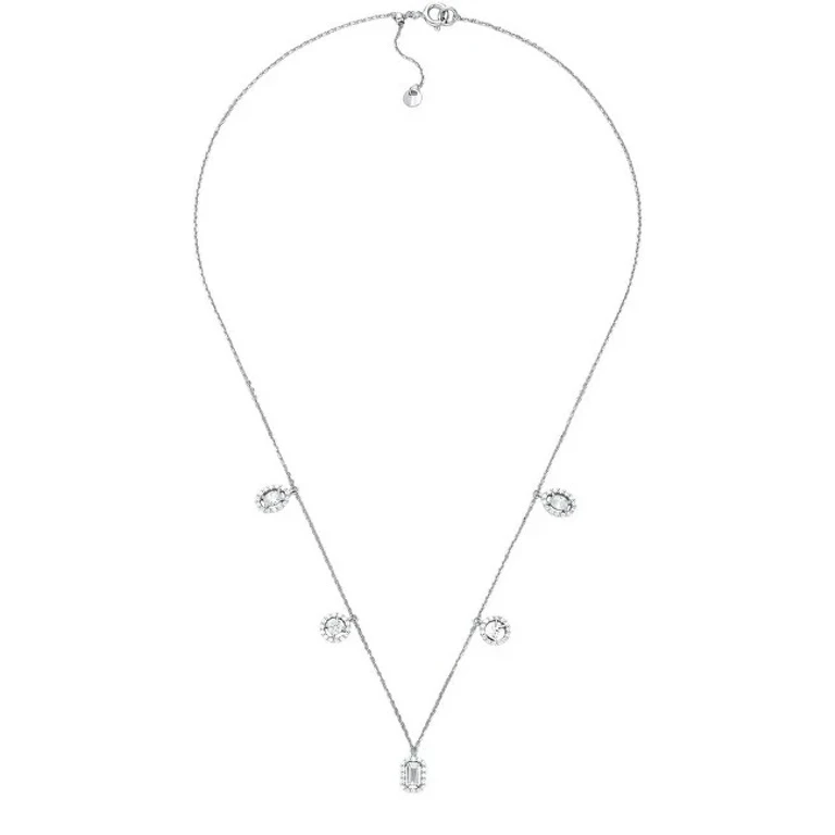 Sparkling Silver Necklace with Premium Zirconia Mkc1822040