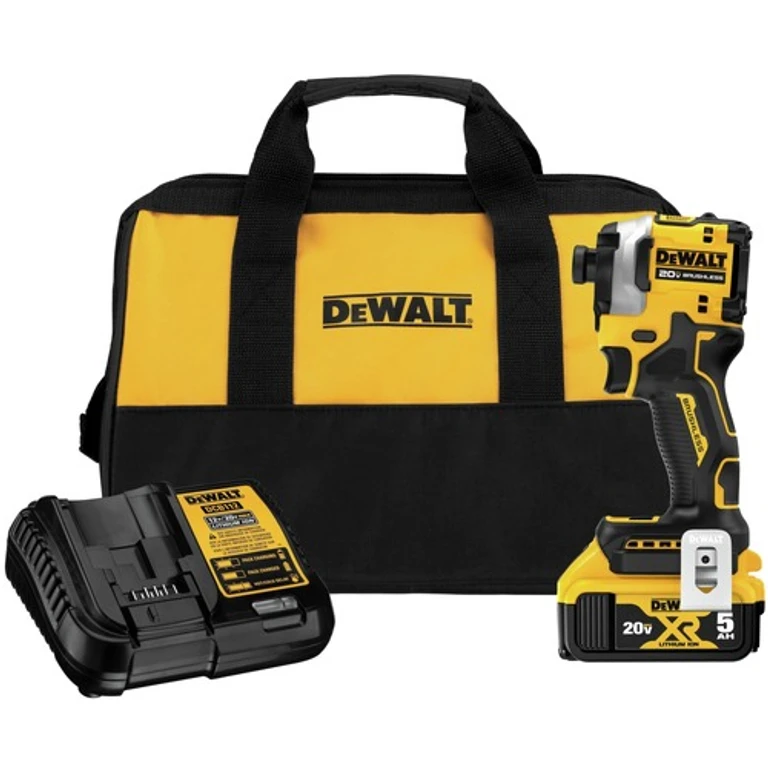 Factory Reconditioned Dewalt 20V MAX ATOMIC Lithium-Ion Brushless 3-Speed 1/4 in. Cordless Impact Driver Kit (5 Ah)