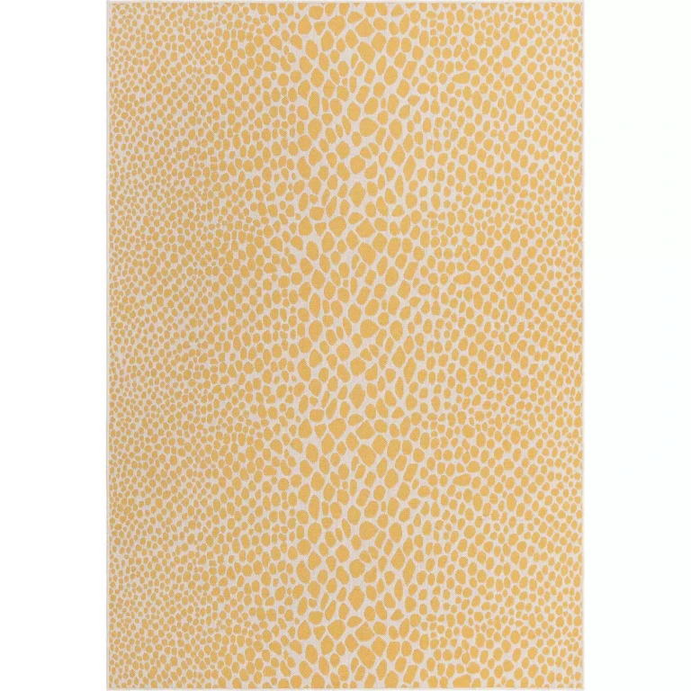 Cape Town Outdoor Rug:- Yellow Ivory, 7' x 10'