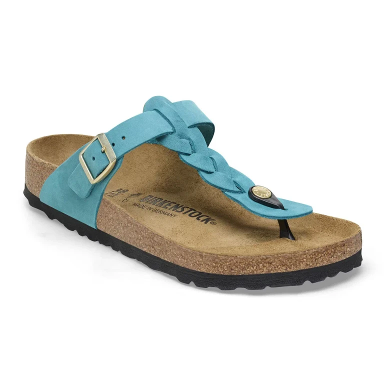 Women's Gizeh Braided Natural Leather Oiled Sandals