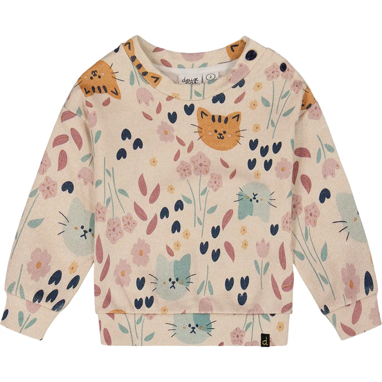 Glittering French Terry Sweatshirt - Little Girl