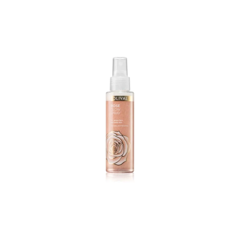 Rose illuminating spray for face and body with glitter 100 ml