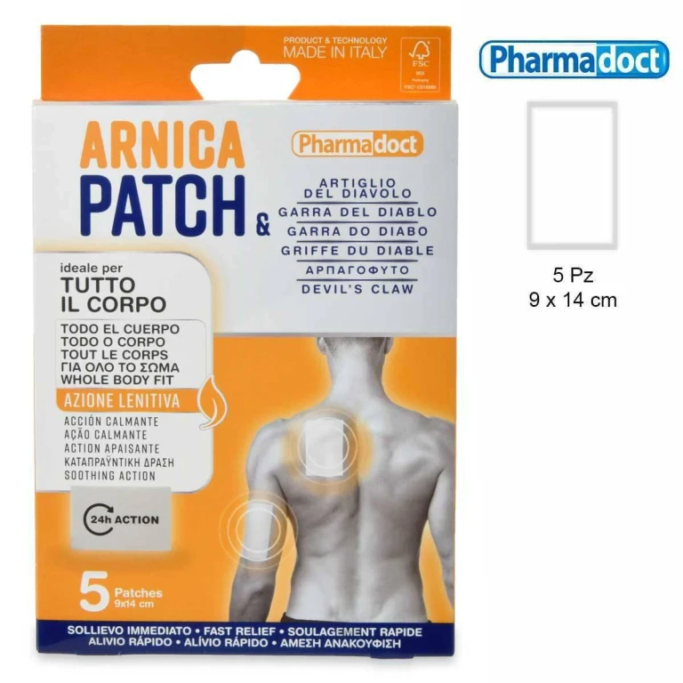 Stopdol Arnica Plasters Montana & Devil's Claw 5 Pieces 9 X 14 Cm