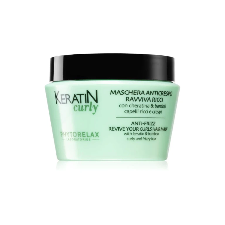 Keratin mask for unruly and curly hair against frizzy hair 250 ml