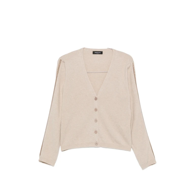 Bead-embellished V-neck Cardigan