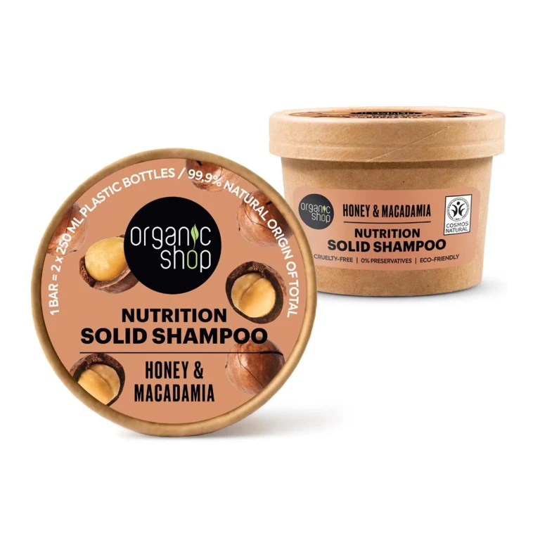 Honey Solid Shampoo Nutrition 60g Organic Shop