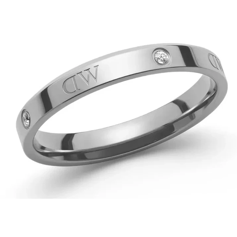 Original Steel Ring with Crystals Classic Lumine DW0040023 - Circuit: 58 mm