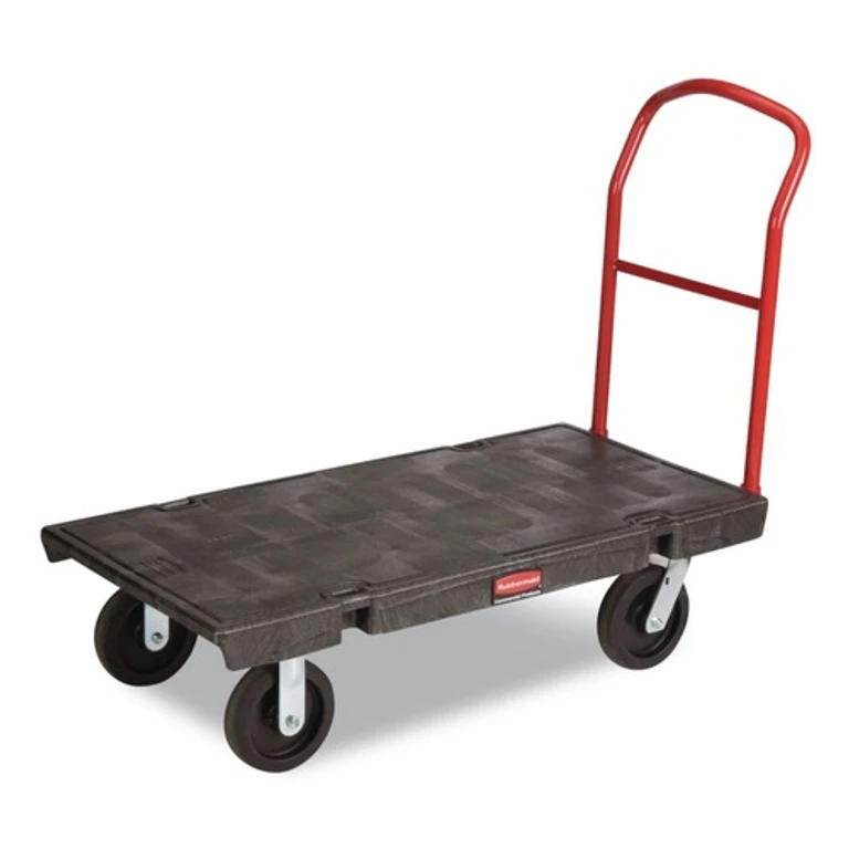 FG443600BLA 24 in. x 48 in. 2000 lbs. Capacity Heavy-Duty Platform Truck Cart - Black