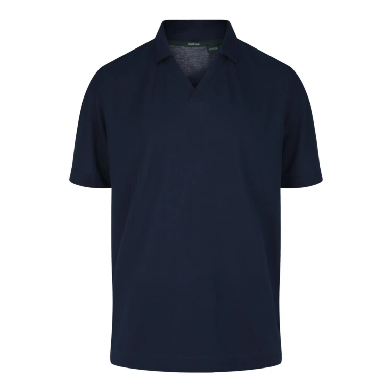 Zanone Open Collar Polo Shirt
