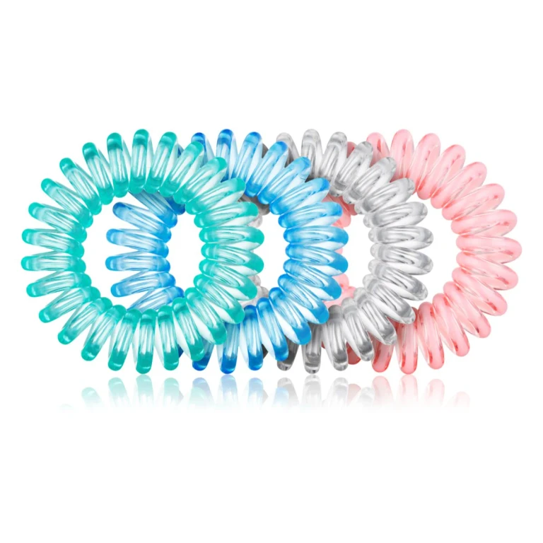 hair elastics Clear Mix 4 pieces