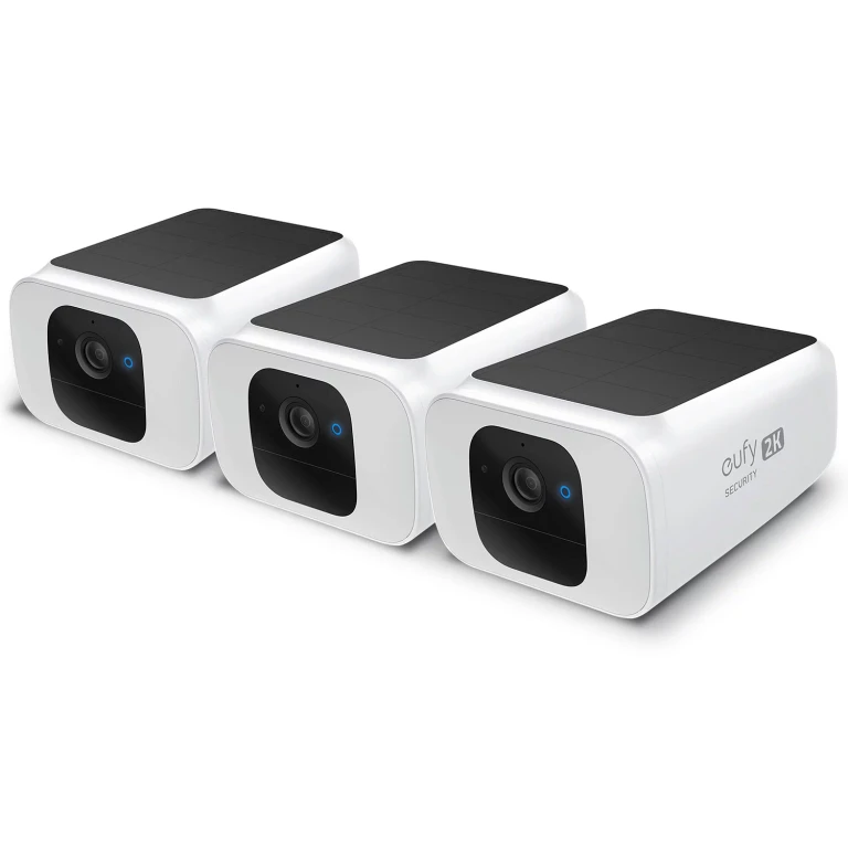 SoloCam S40 Wireless Outdoor 2K Security Camera with Integrated Solar Panel, 3 Pack