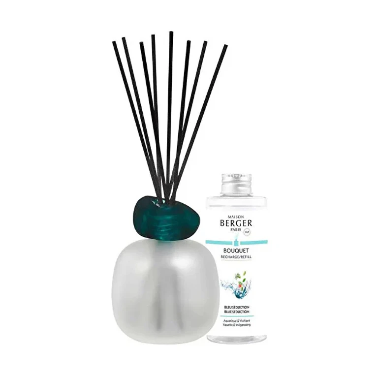 Gift Set Aroma Diffuser Mineral Frosted + Refill Blue Seduction 180 ml