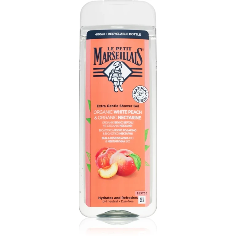 White Peach And Nectarine Organic Delicate Shower Gel 400 Ml