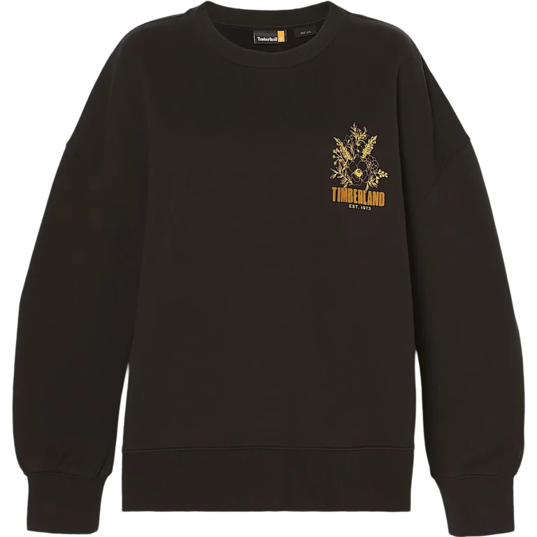 Brushed Chest Graphic Crew Sweatshirt - Women's
