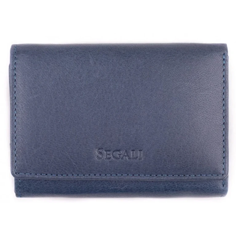 Women's Leather Wallet 7106 B S Indigo