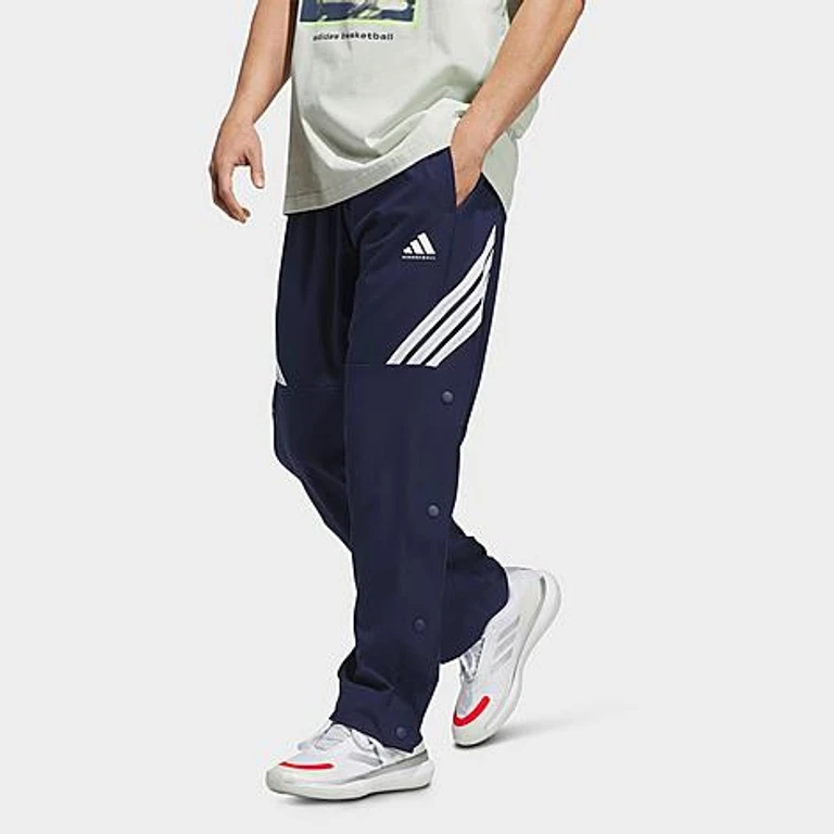 Men's Crazy Lite Woven Basketball Pants in Team Navy Blue/White Size: Large