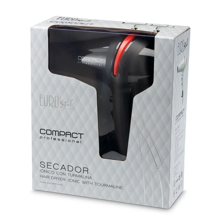 Compact professional hair dryer Eurostil with tourmaline 2000w 1 unit