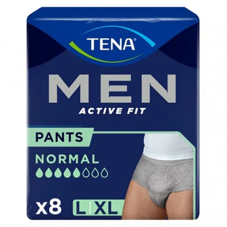 Men Active Fit Pants Normal L/Xl 8 Pcs Absorbent Men's Briefs