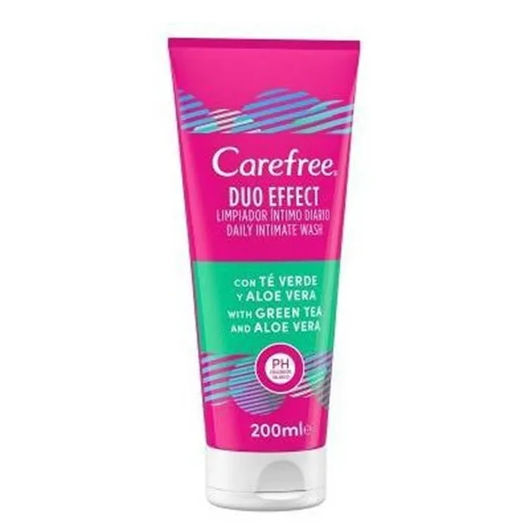 Intimate cleanser Carefree Duo Effect with tea verde and aloe vera 200 ml