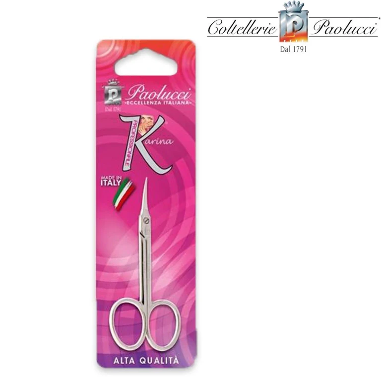 Curved spear tip manicure scissors 3/5 inch Karina line