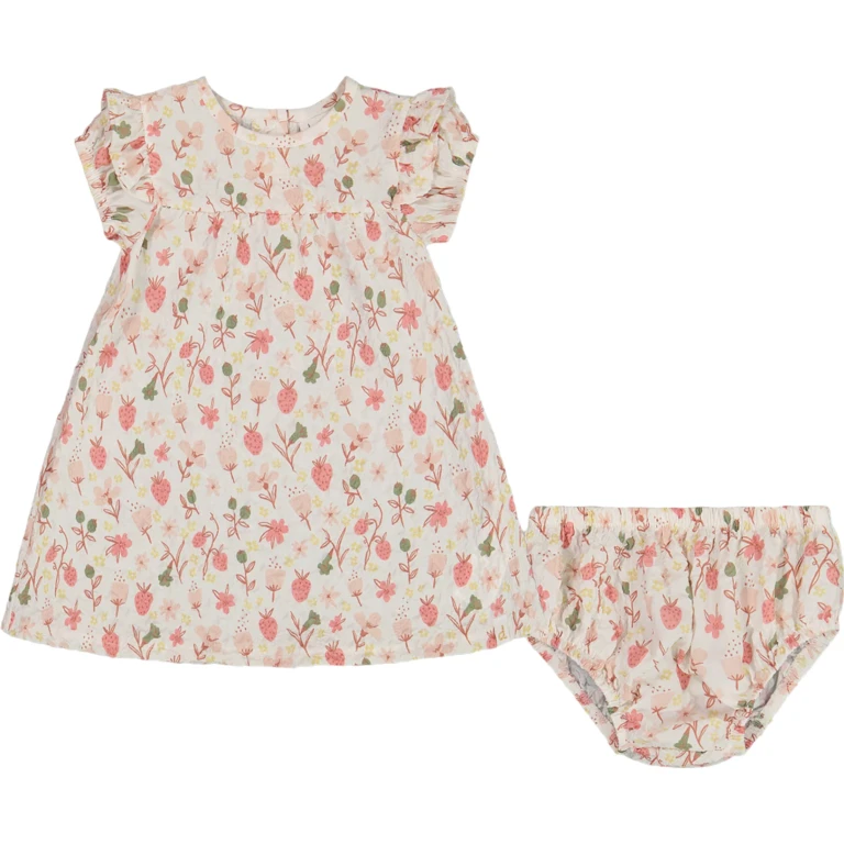 Printed Seersucker Dress and Bloomer Set - Baby Girl