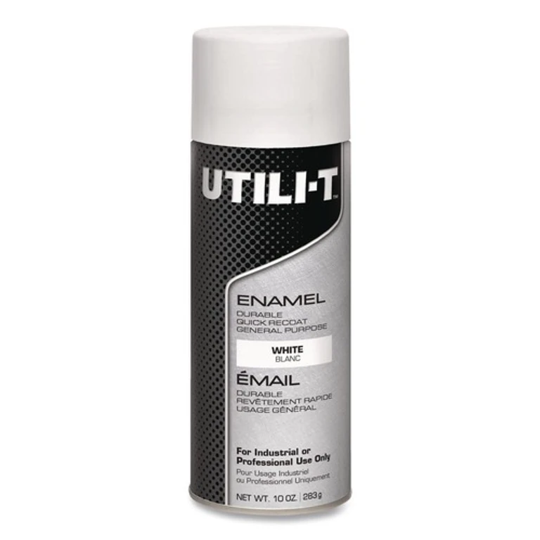 387395 UTILI-T 10 oz. Aerosol Can Spray Paint - White (6/Carton)