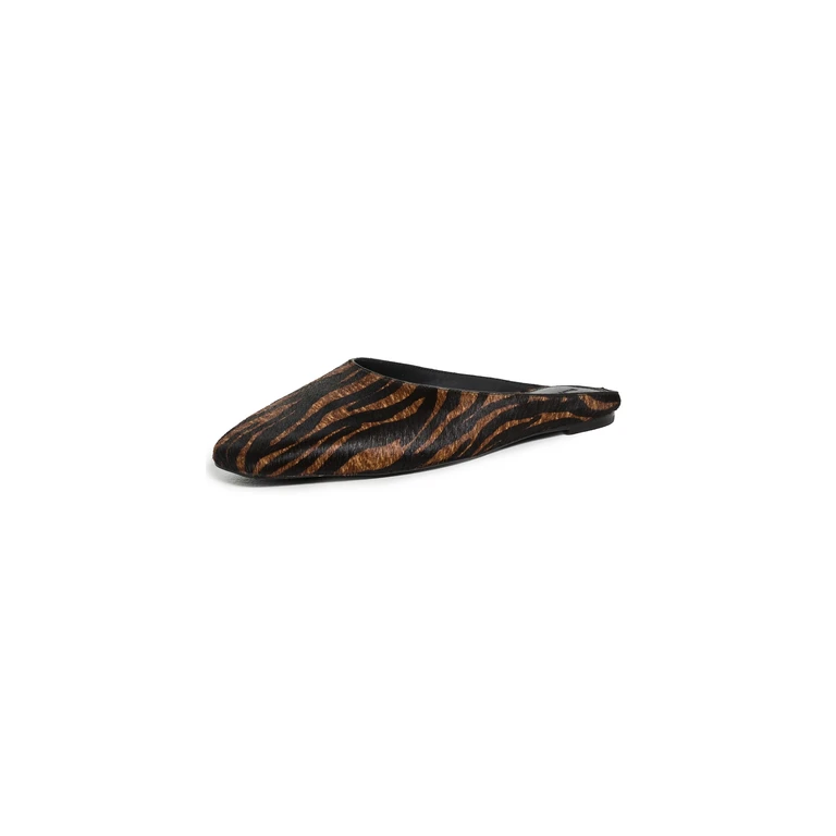 Lucia Flats Brown Zebra Pony Hair 40