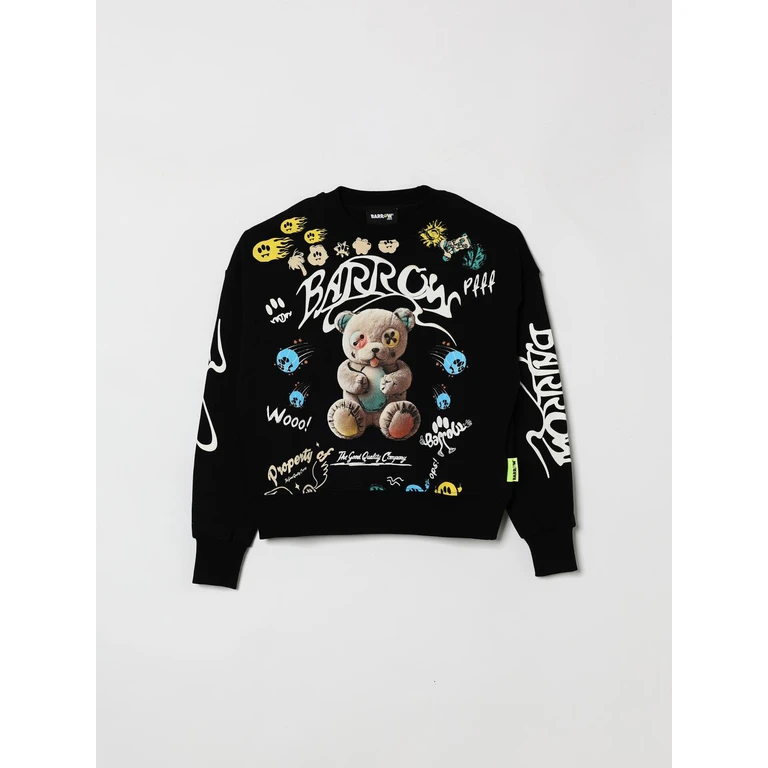 Teddy Cotton Crew Neck Sweatshirt (S6BKJUSW078110)