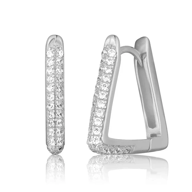 Sparkling Silver Earrings Svle3099Xh2Bi00