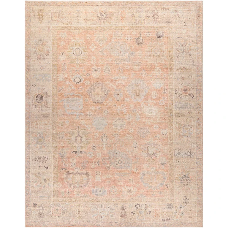 5x7 Marla Area Rug:- Peach, 5'x7'